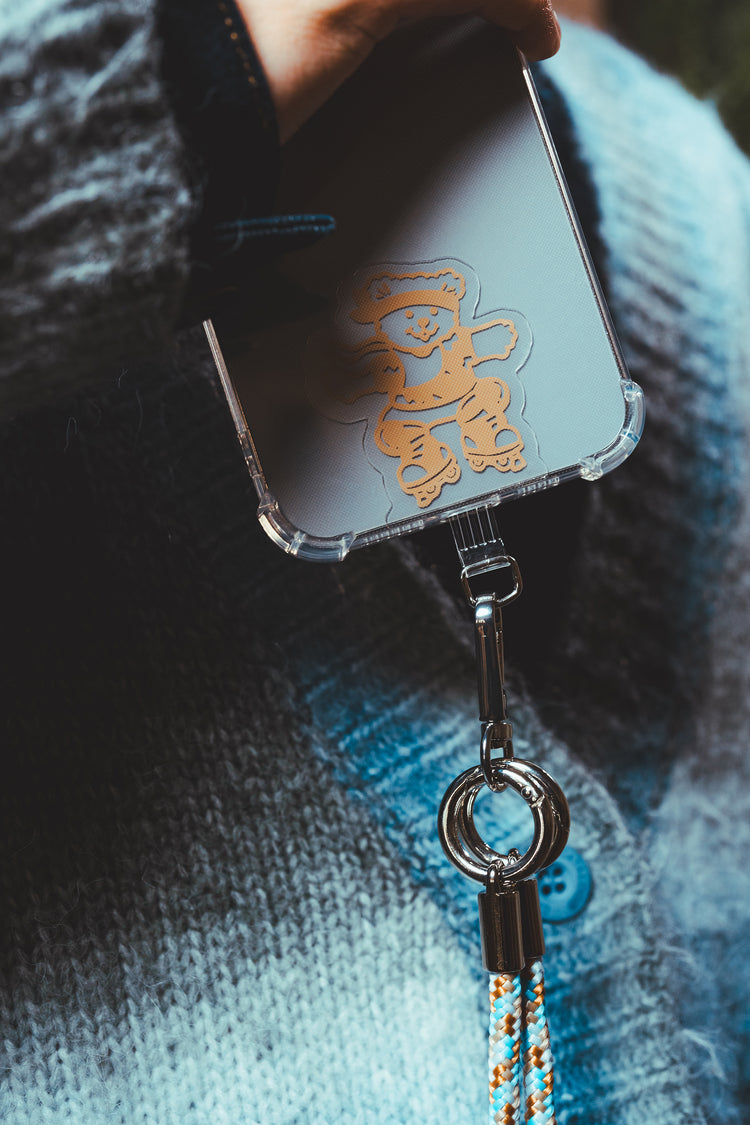 GENIC x GROO GROO GARDEN mini phone holder + phone lanyard set | Comes with clip