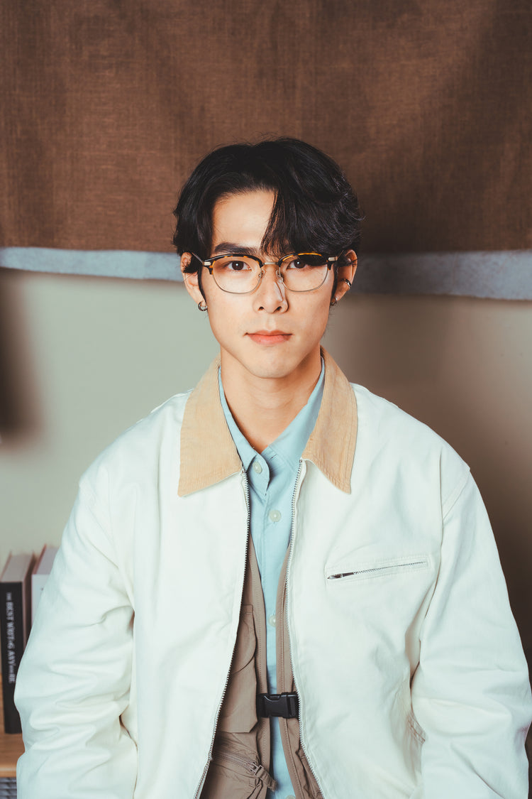 American classic square eyebrow glasses frame | GENIC STYLE 121