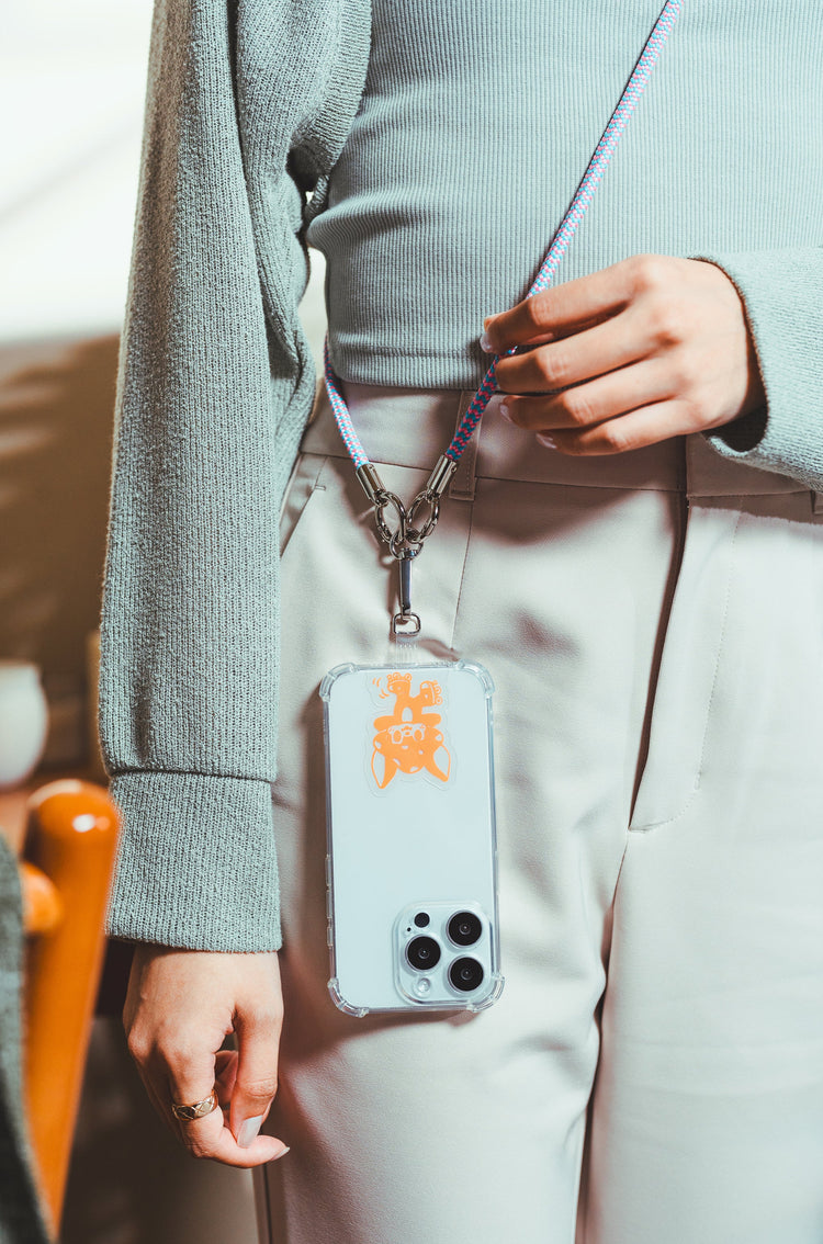 GENIC x GROO GROO GARDEN mini phone holder + phone lanyard set | Comes with clip