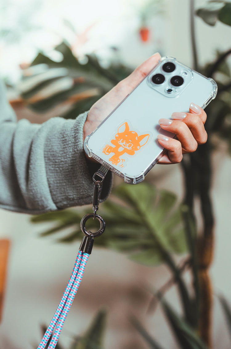 GENIC x GROO GROO GARDEN mini phone holder + phone lanyard set | Comes with clip