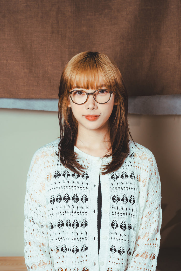 High nose pad round glasses frame | Italian handmade acetate | GENIC STYLE 126