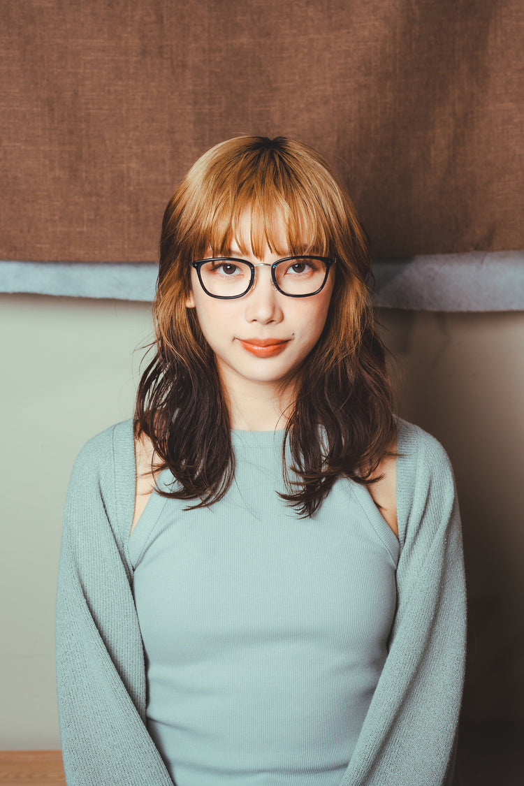 Business square glasses frame | Japanese handmade plates | GENIC STYLE 133