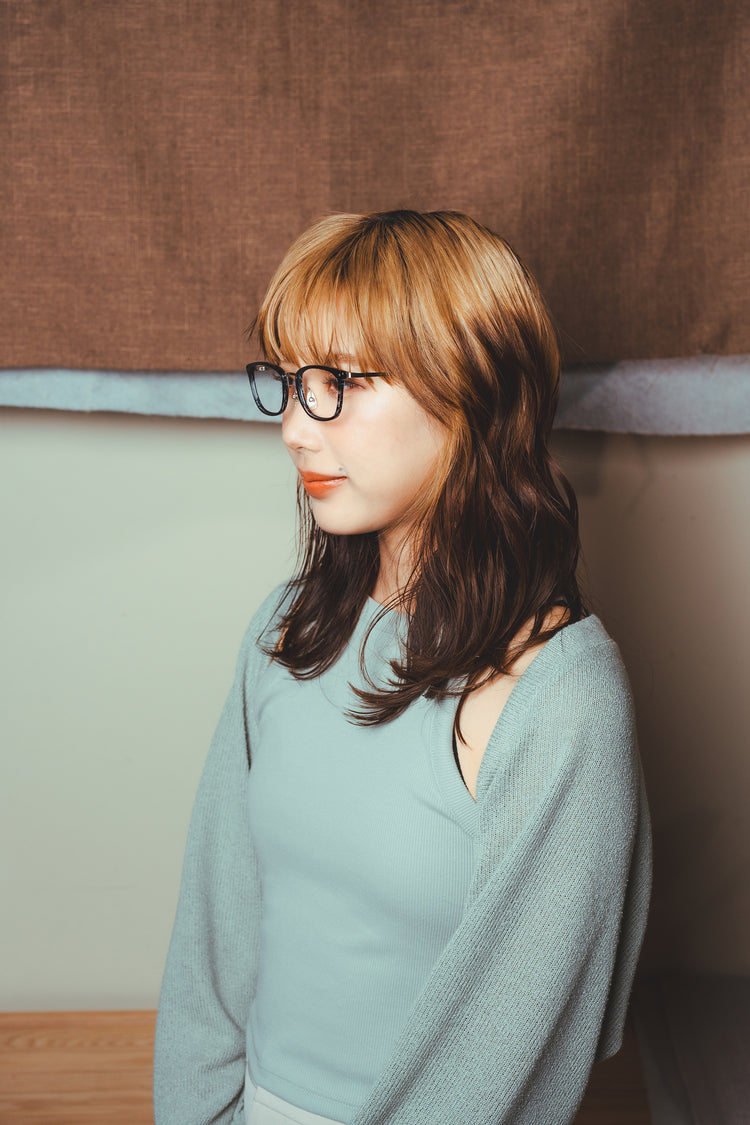 Business square glasses frame | Japanese handmade plates | GENIC STYLE 133