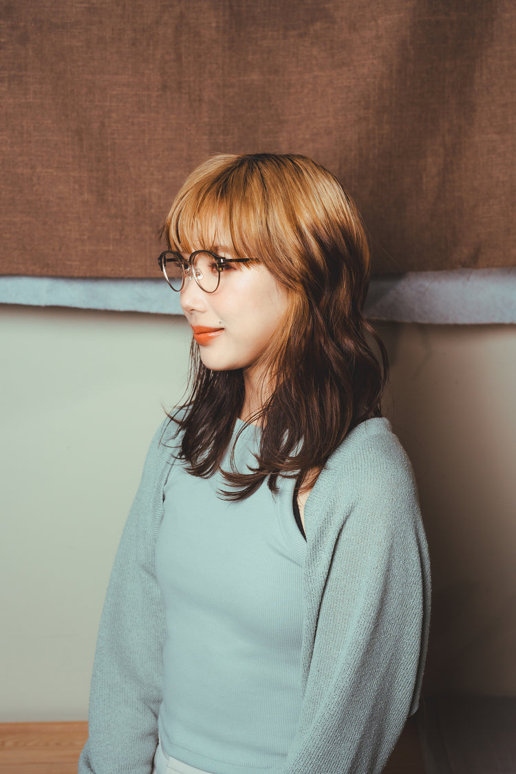 American classic round eyebrow glasses frame | GENIC STYLE 122