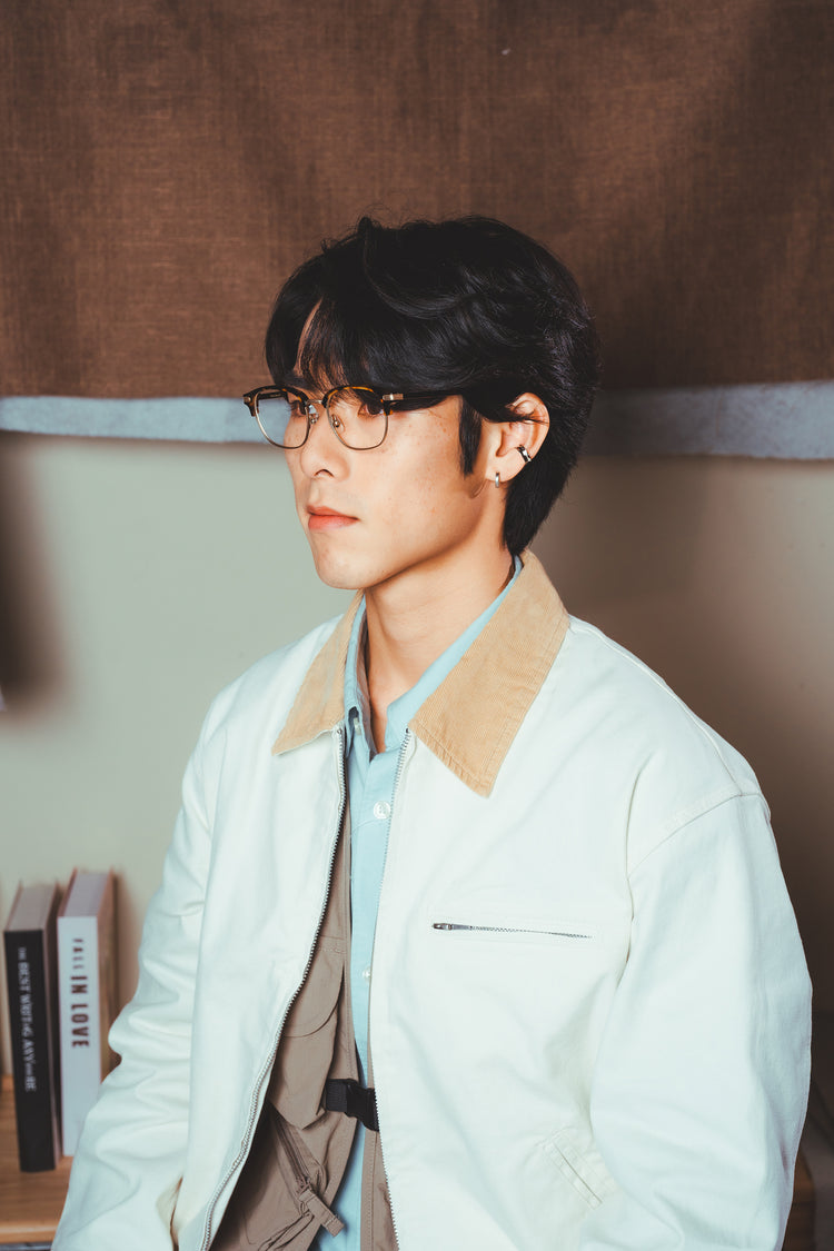 American classic square eyebrow glasses frame | GENIC STYLE 121
