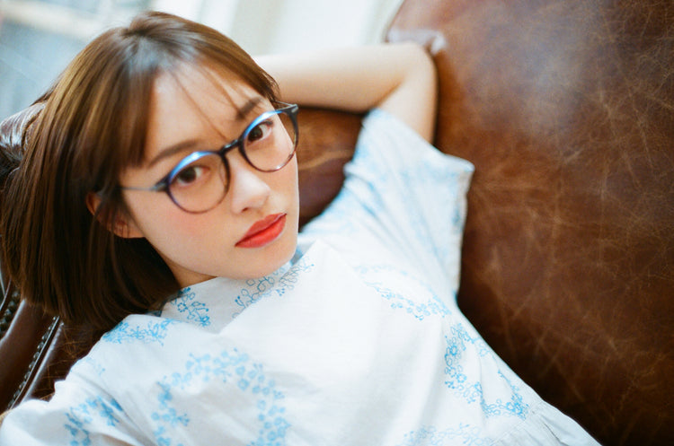 European Keyhole nose bridge glasses frame | Italian handmade plates | GENIC STYLE 119