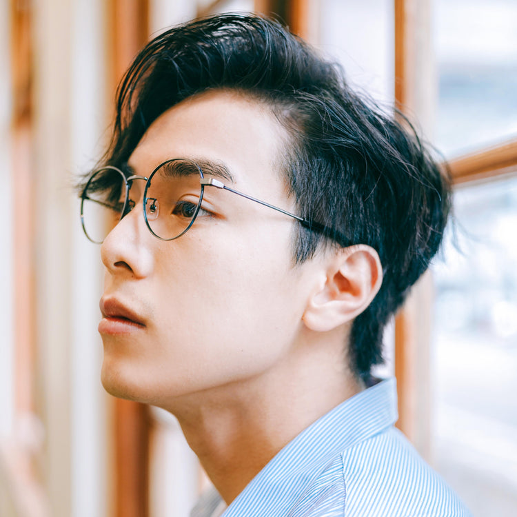Retro large round glasses frame | GENIC STYLE 102