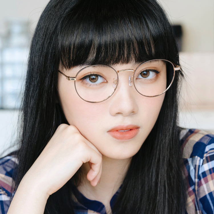 Retro large round glasses frame | GENIC STYLE 102
