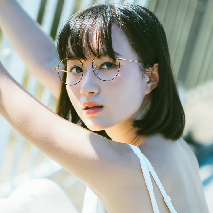 Retro large round glasses frame | GENIC STYLE 102
