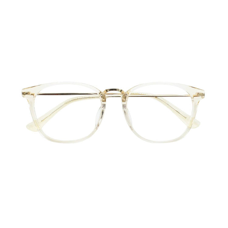 Large size medium gold glasses frame | Italian handmade acetate | GENIC STYLE 117
