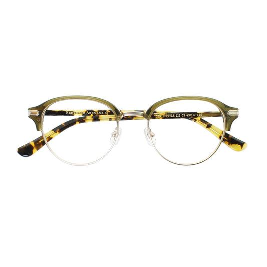 美式經典圓形眉架眼鏡框 | GENIC STYLE 122
