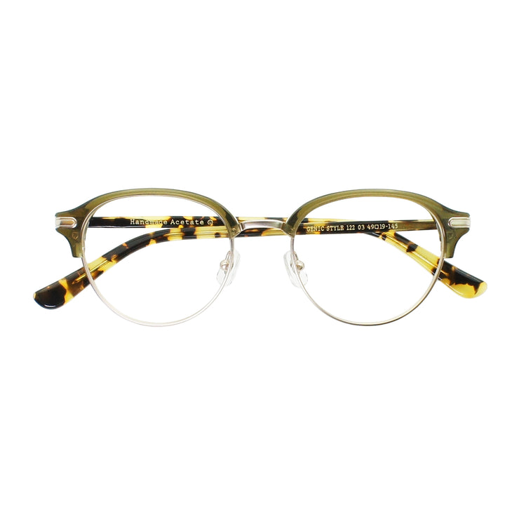 American classic round eyebrow glasses frame | GENIC STYLE 122