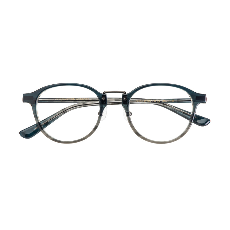 Simple medium gold glasses frame | Italian handmade acetate | GENIC STYLE 139