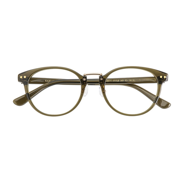 Simple medium gold glasses frame | Italian handmade acetate | GENIC STYLE 140