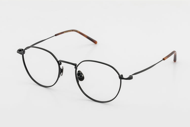 Versatile crown-shaped small metal eyeglass frames | GENIC STYLE 145