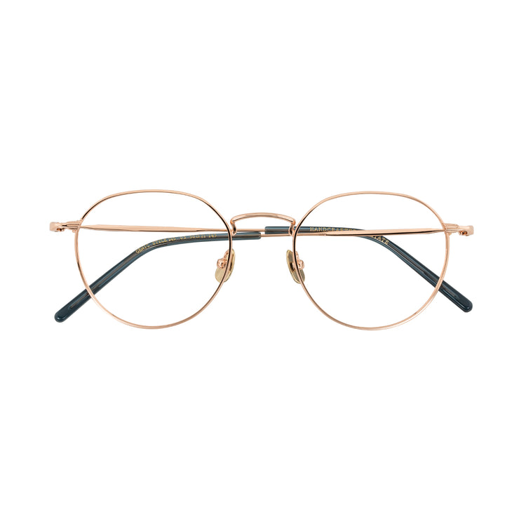 Versatile crown-shaped small metal eyeglass frames | GENIC STYLE 145