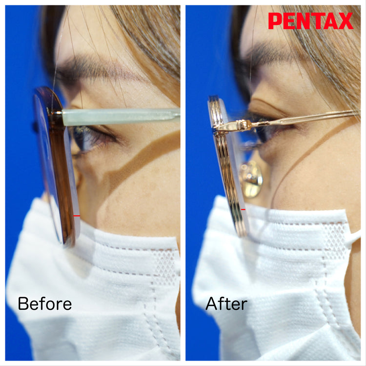 Thick gold-rimmed crown-shaped eyeglass frames | GENIC STYLE 144 | Depth numbers apply