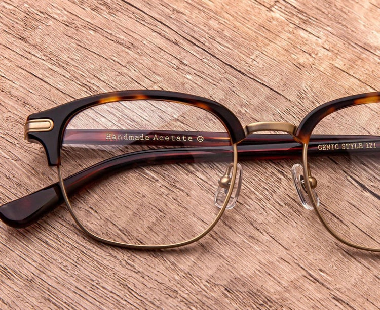 American classic square eyebrow glasses frame | GENIC STYLE 121