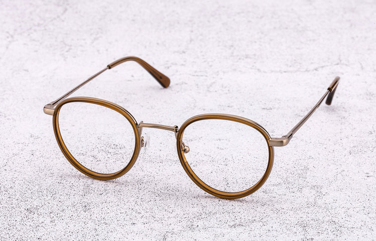 European metal hoop glasses frame | Italian handmade plates | HUMPHREY