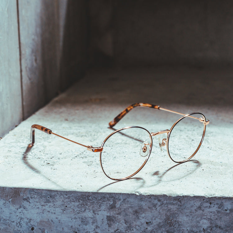 Retro large round glasses frame | GENIC STYLE 102