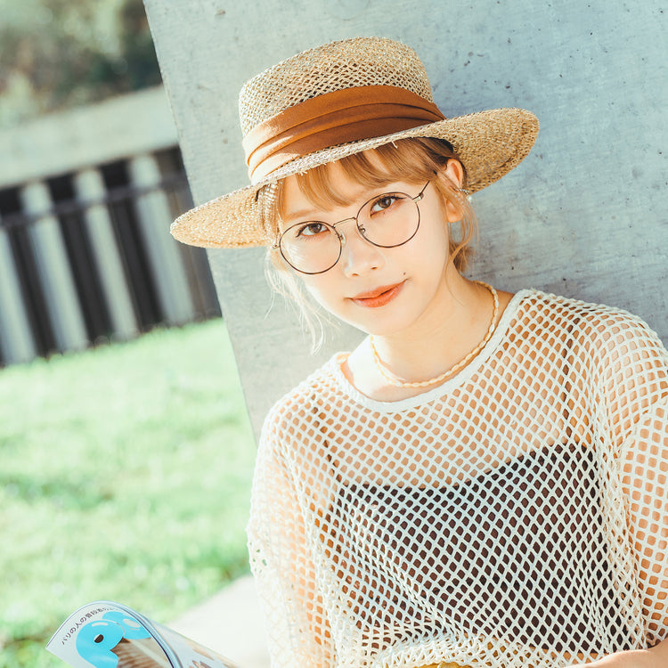 Retro large round glasses frame | GENIC STYLE 102