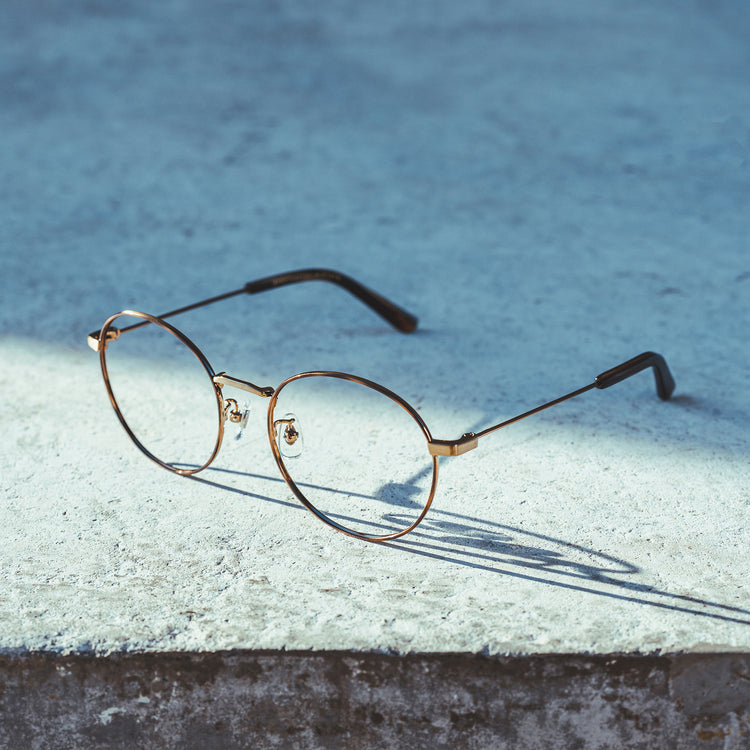 Retro large round glasses frame | GENIC STYLE 102