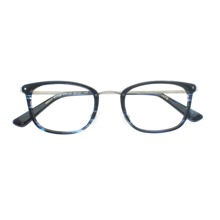 Business square glasses frame | Japanese handmade plates | GENIC STYLE 133
