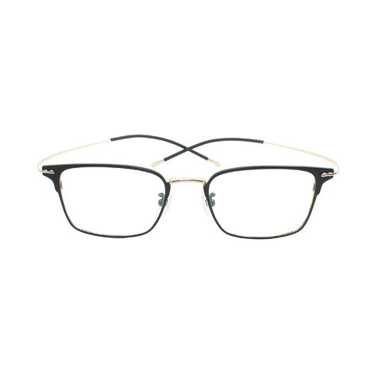 Ultra-light titanium series | Two-color square glasses frame | GENIC STYLE 135