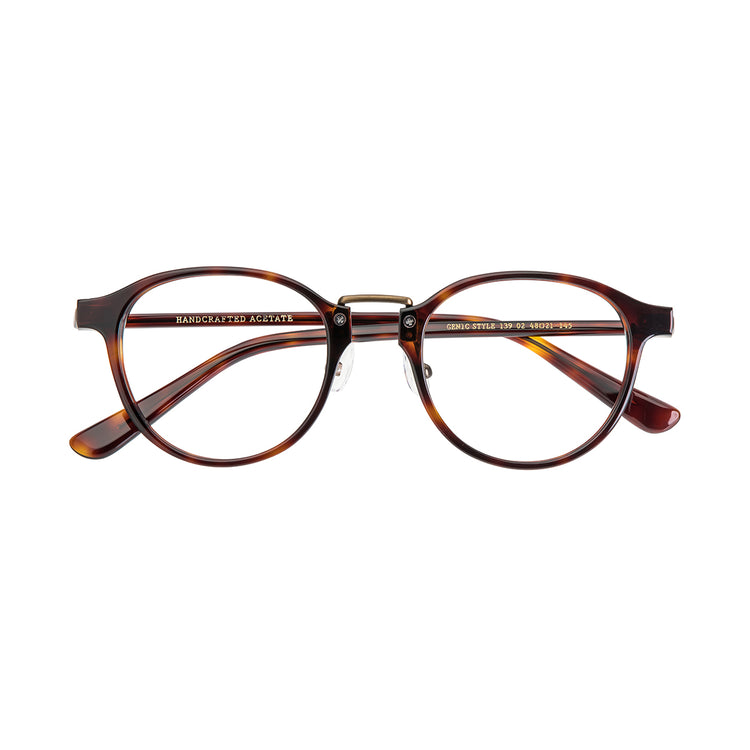 簡約中金眼鏡框 | 意大利手工板材 | GENIC STYLE 139