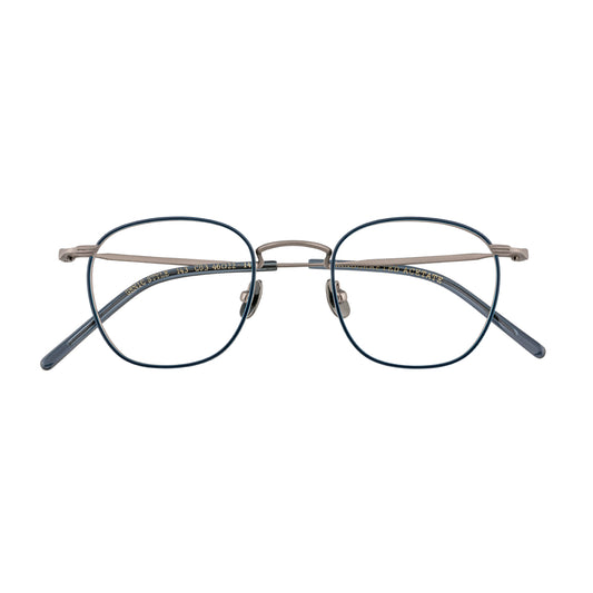 Thick gold-rimmed square eyeglass frames | GENIC STYLE 143 | Depth numbers apply 