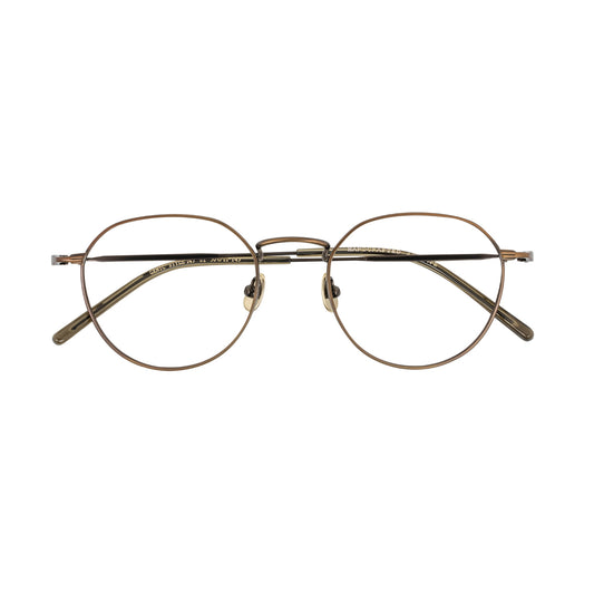 Versatile crown-shaped small metal eyeglass frames | GENIC STYLE 145