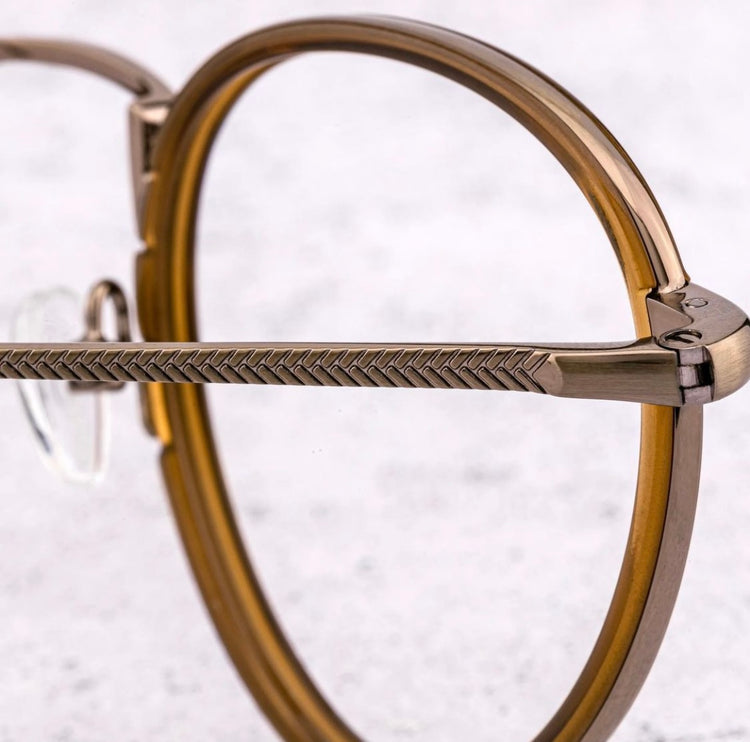 European metal hoop glasses frame | Italian handmade plates | HUMPHREY